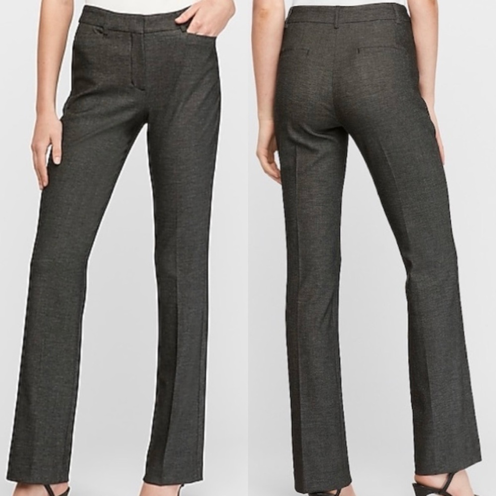 Tailored Women's Dress Pants - Charcoal Gray